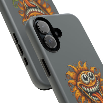 Funny Monster Sunflower Phone Case — "Photosynthesizing the Universe One Breakdown at a Time"