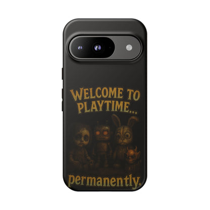 Phone Case — "Welcome to Playtime... Permanently." Horror Game Character Protective Case