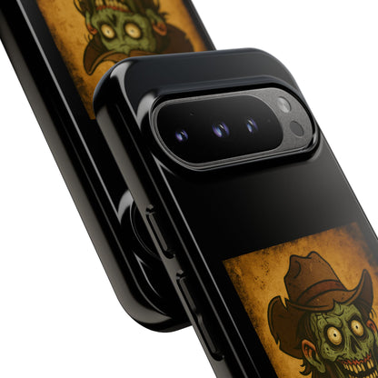 Zombie Cowboy Phone Case — "Ain't No Grave Gonna Hold This Yeehaw" Protective iPhone Cover