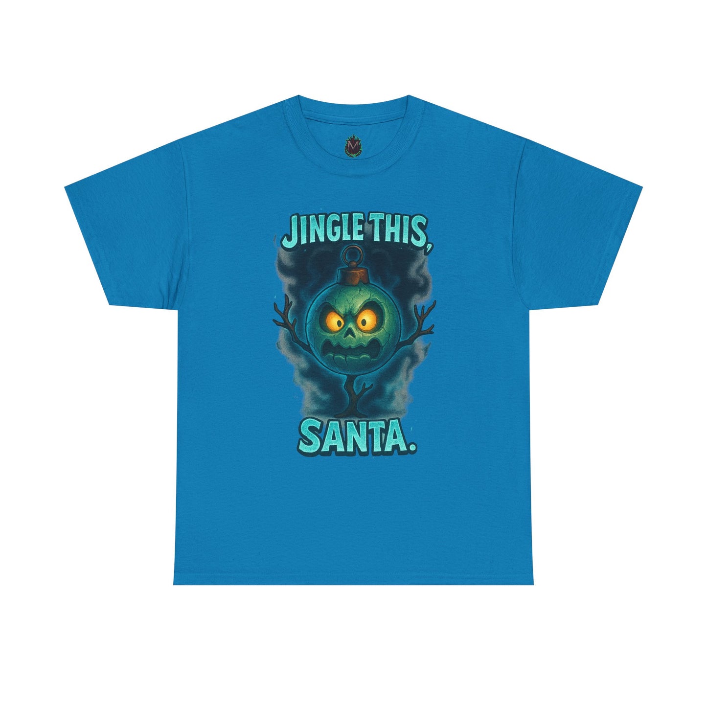Jingle This Santa T-Shirt | Spooky Christmas Skull Design