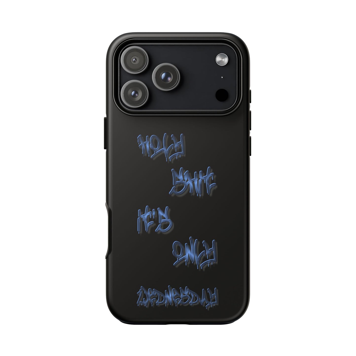 Phone Case — Blue Neon Graffiti "Tough Cases" Protective Cover