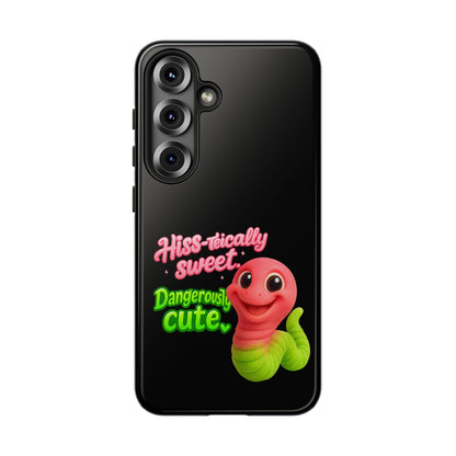Phone Case — "Hiss-tically Sweet, Dangerously Cute" Worm Design