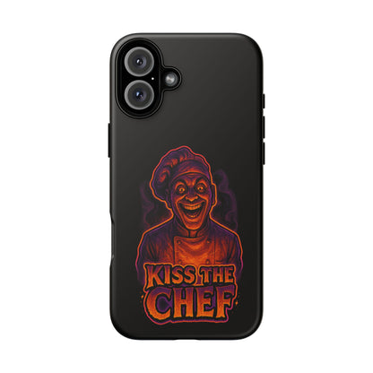 Phone Case — "Kiss the Chef" Neon Horror Chef Design