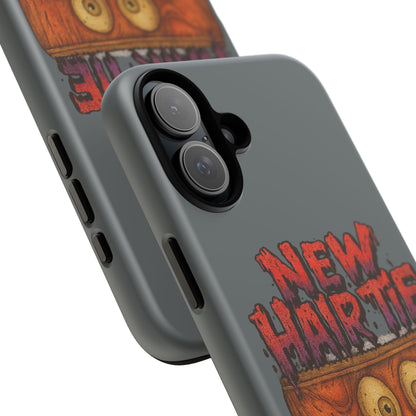 Phone Case — 'New Hairte' Funny Grinning Tongue-Out Monster Design