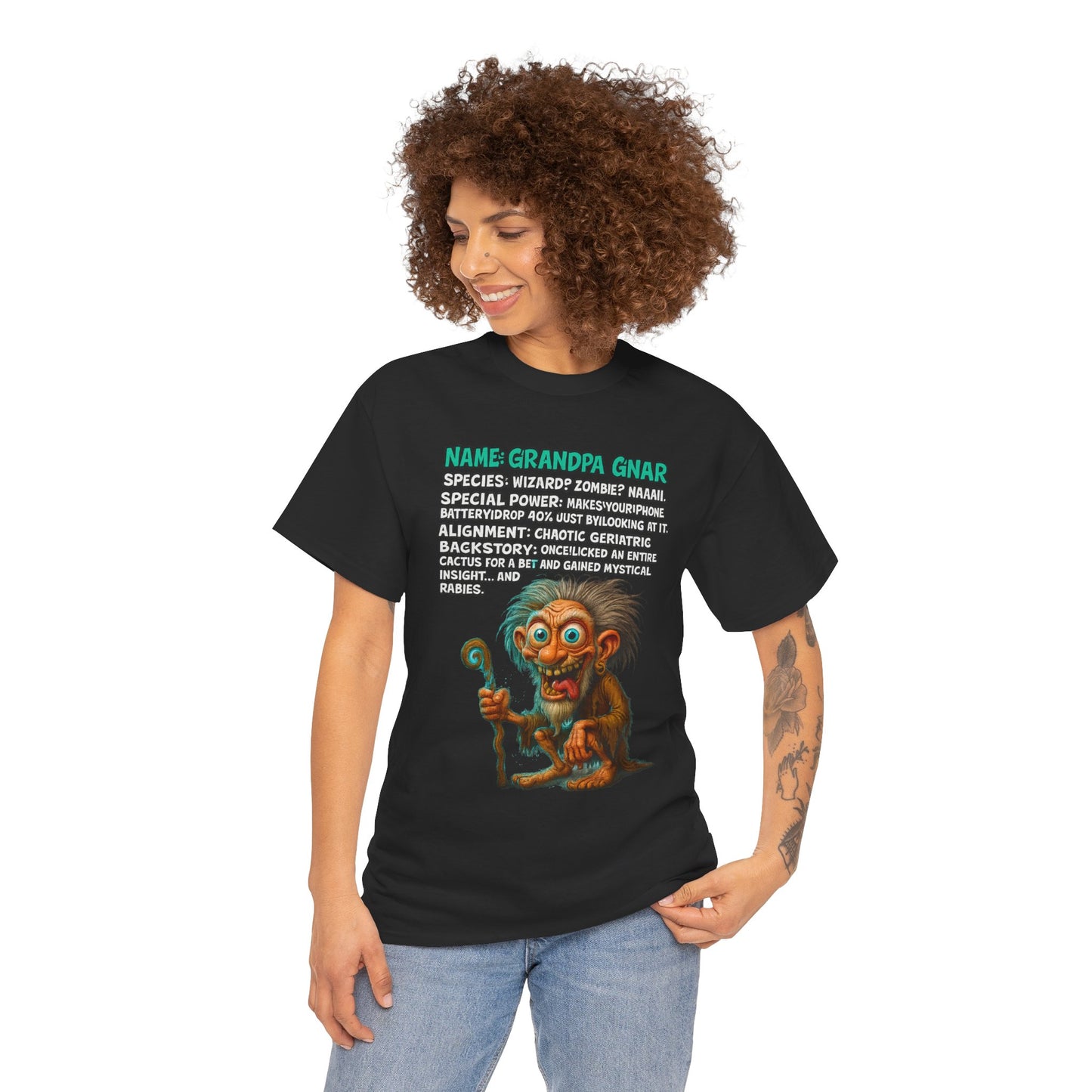 Grandpa Gnar – Chaotic Geriatric Wizard T-Shirt