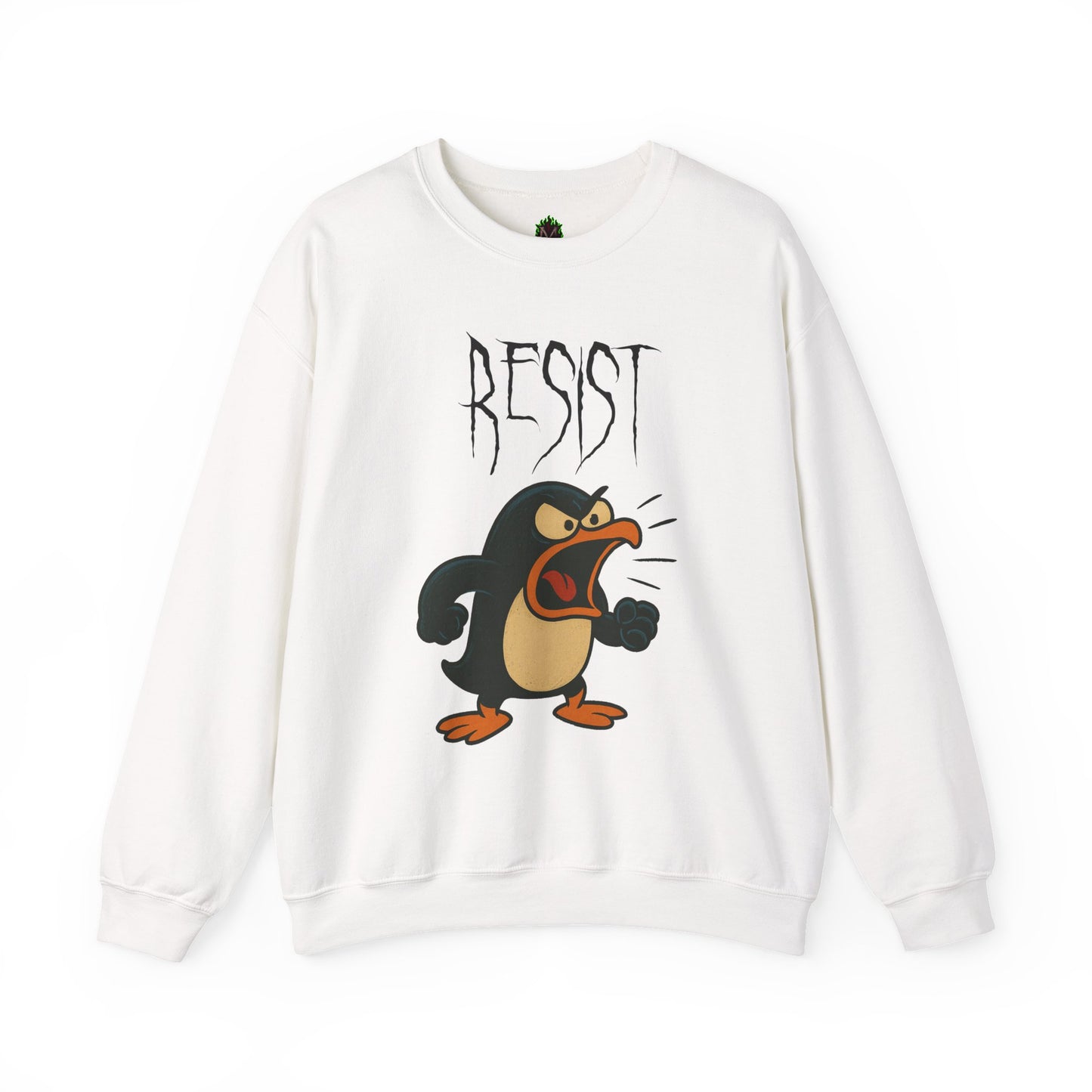 Resist – Angry Penguin Crewneck Sweatshirt