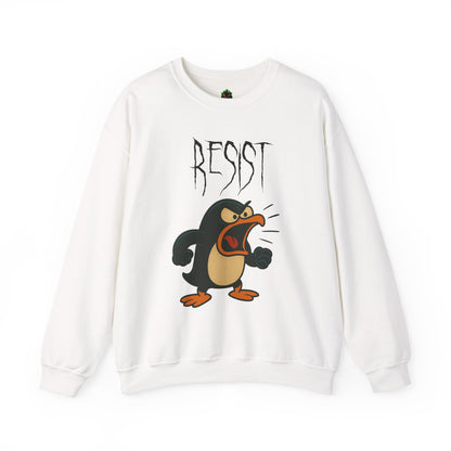 Resist – Angry Penguin Crewneck Sweatshirt