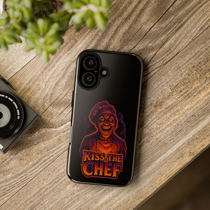 Phone Case — "Kiss the Chef" Neon Horror Chef Design
