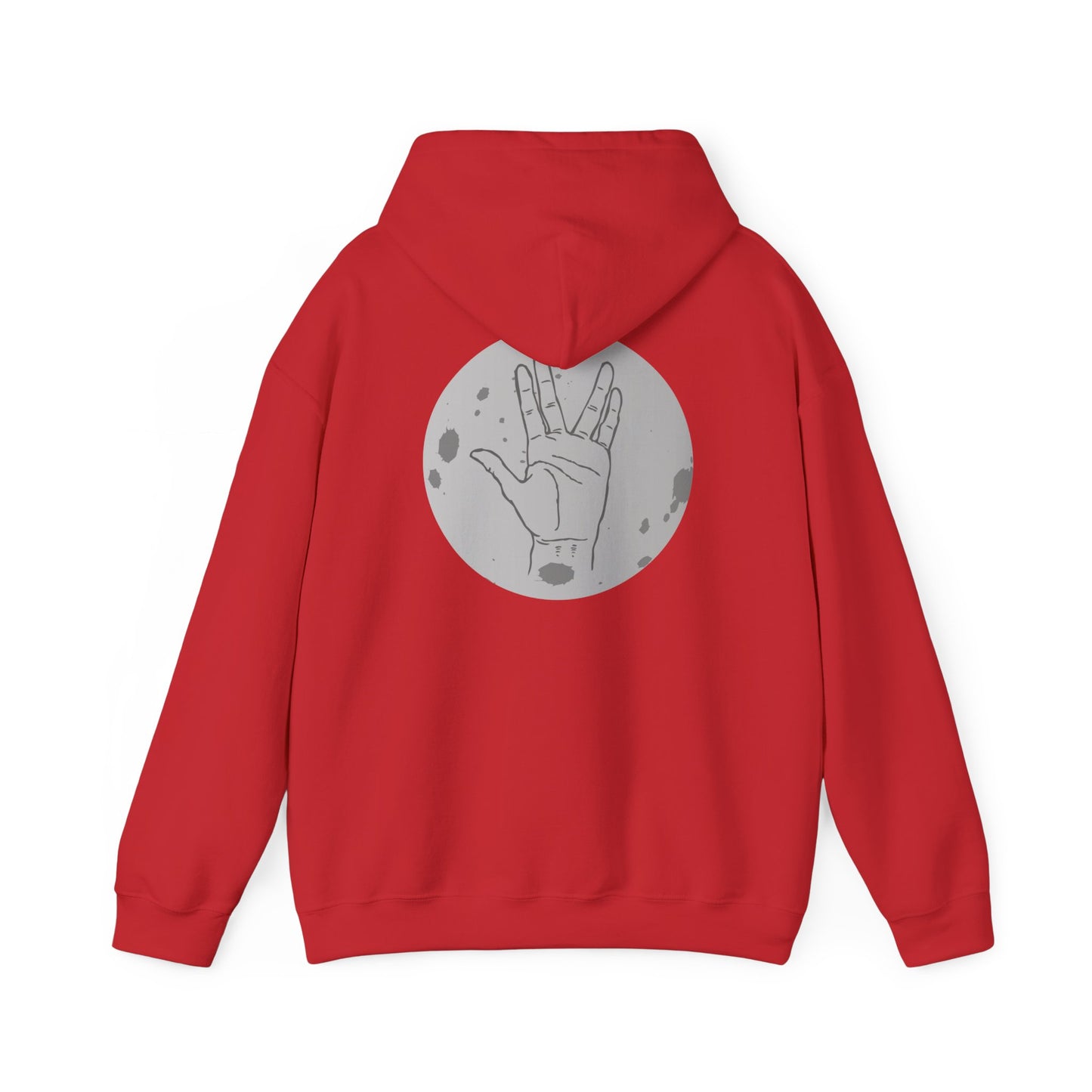 Vulcan Salute Hoodie — Retro Space Hand Graphic Pullover