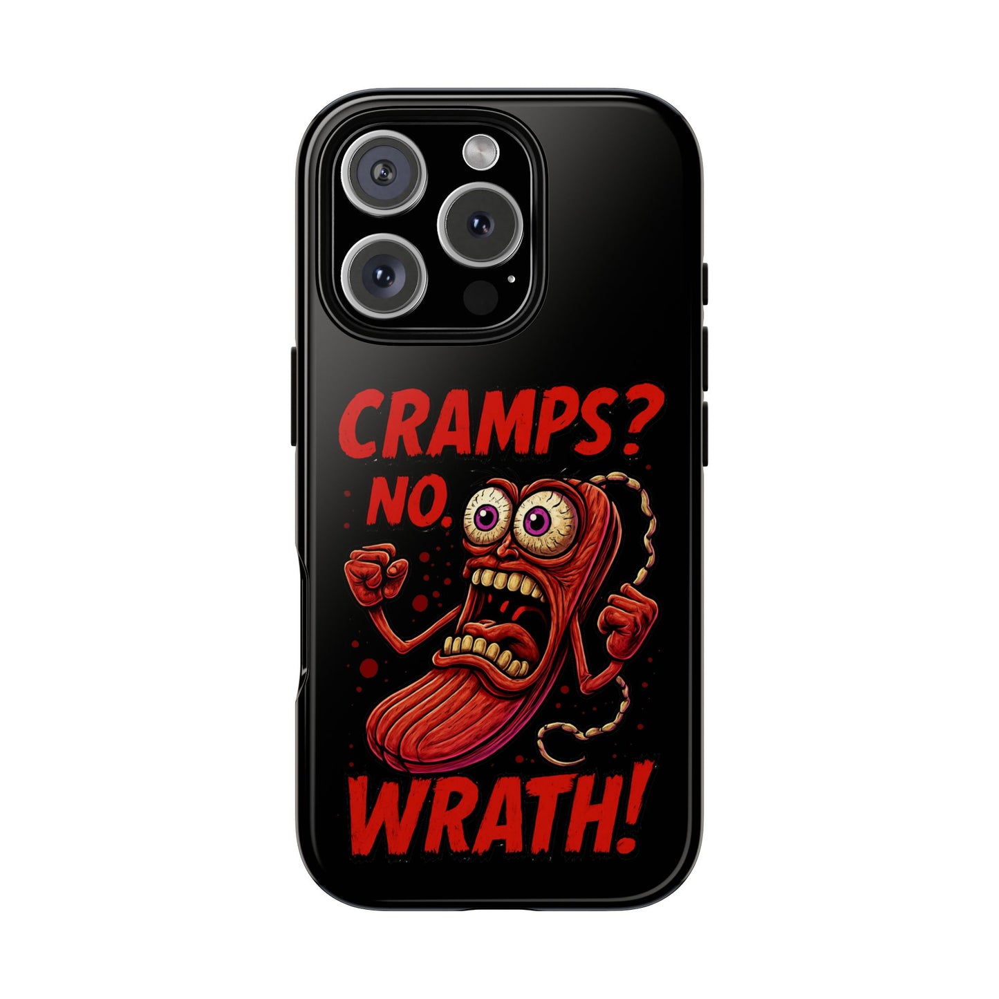 Phone Case — "Cramps? No, Wrath!" Retro Hot-Pepper Graphic