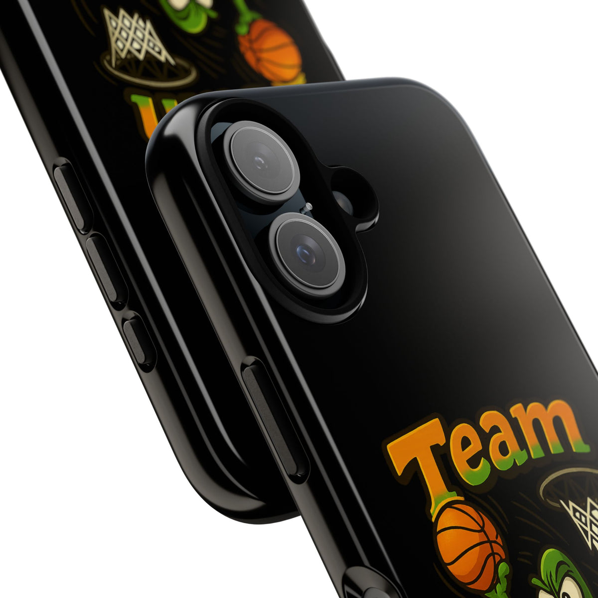 Team Player Basketball Phone Case — Cute Cartoon Pickle Dunk Phone Cover