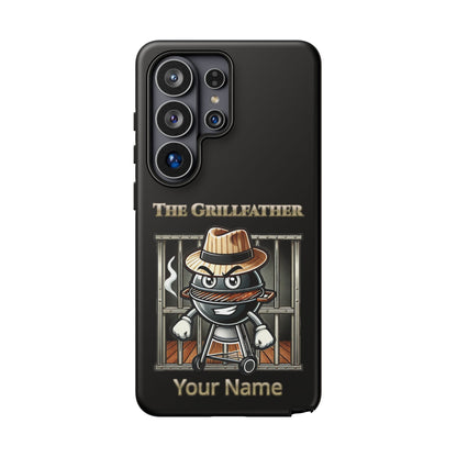 Grillfather Personalized Phone Case — Funny BBQ Smoker Design