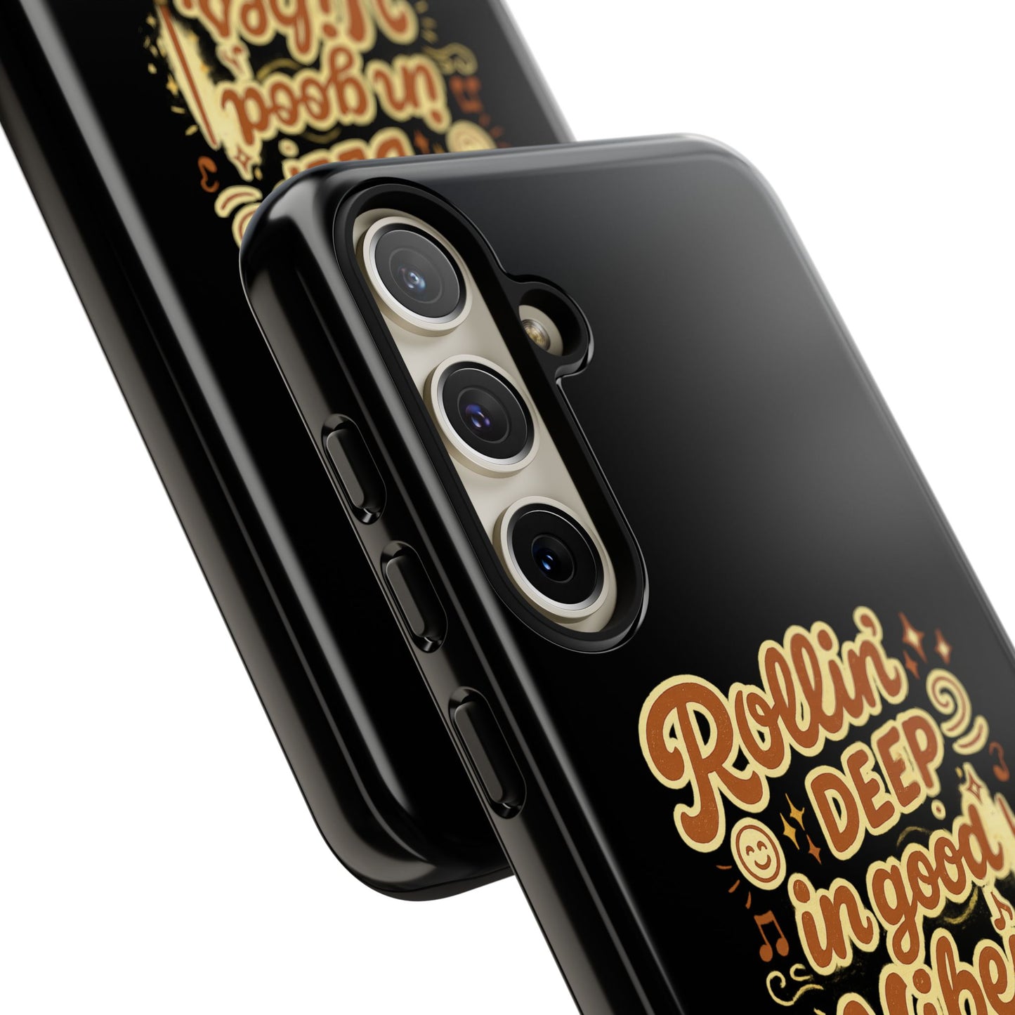 Phone Case — "Rollin' Deep in Good Vibes" Cartoon Retro Design