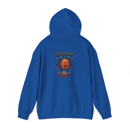 Angry Baby Graphic Hoodie - "Alram Clock" Retro Illustration Pullover