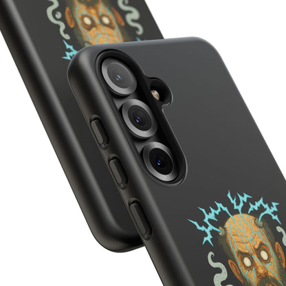 Phone Case — “I’m Not Charged Up… I’m Barely Contained” Electric Horror Design