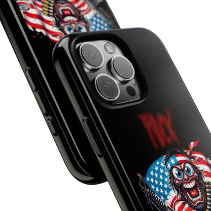 Phone Case — American Flag Skull Soldier Design (Tough Cases)