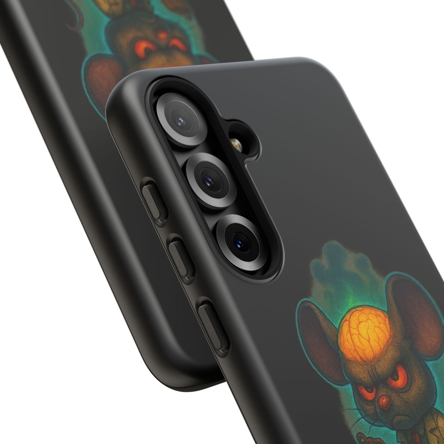 Phone Case — 'You'll Be Cheese in the Simulation' Angry Detective Mouse Graphic