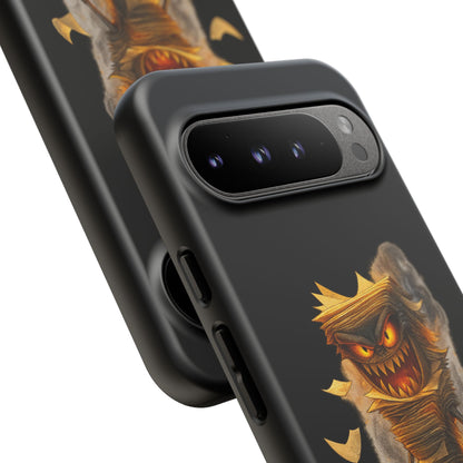 Phone Case — Halloween Mummy Creature “Stapled Your Soul to Page 666” Horror Design