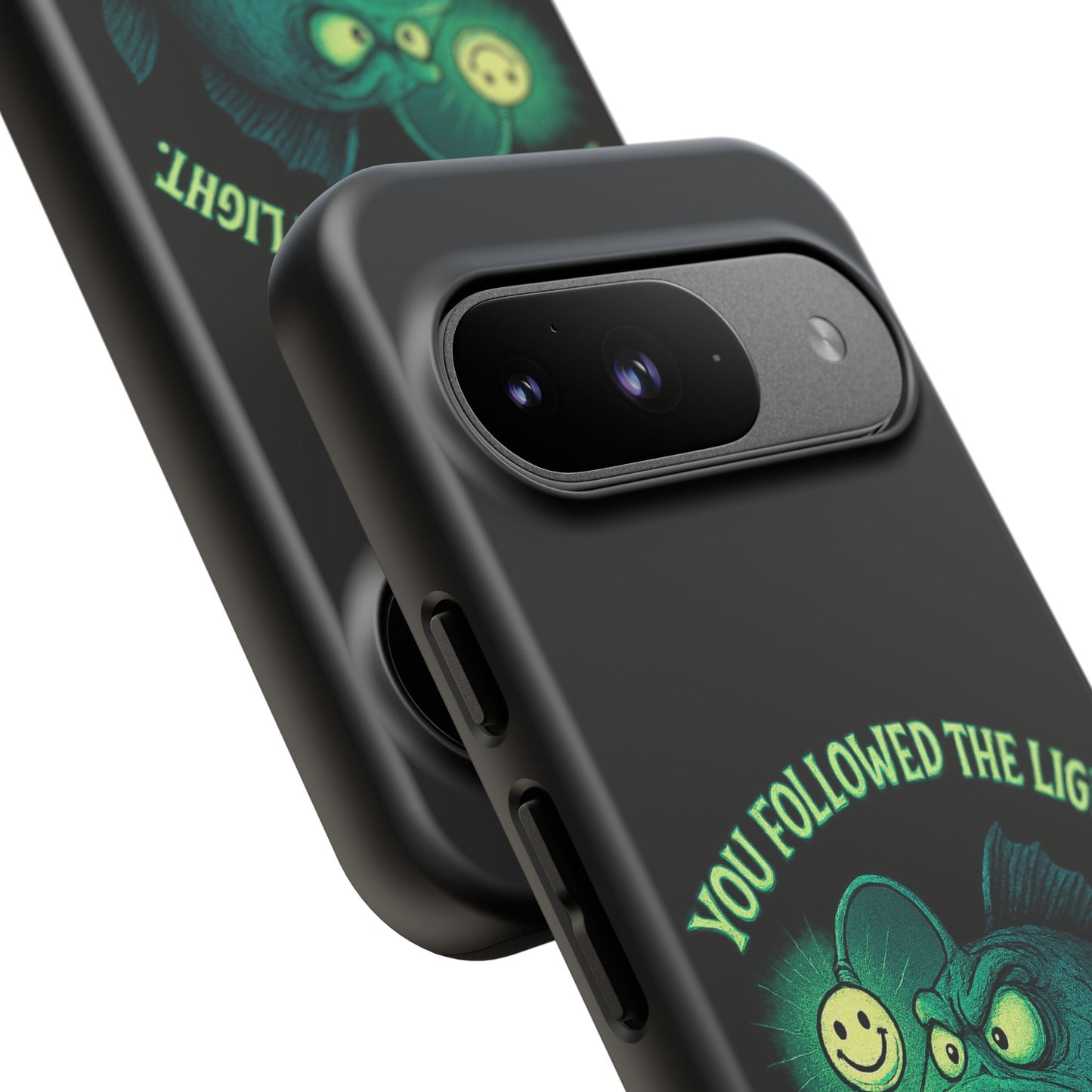 Anglerfish Phone Case – “You Followed The Light, That’s On You” Glow Horror Protective Case