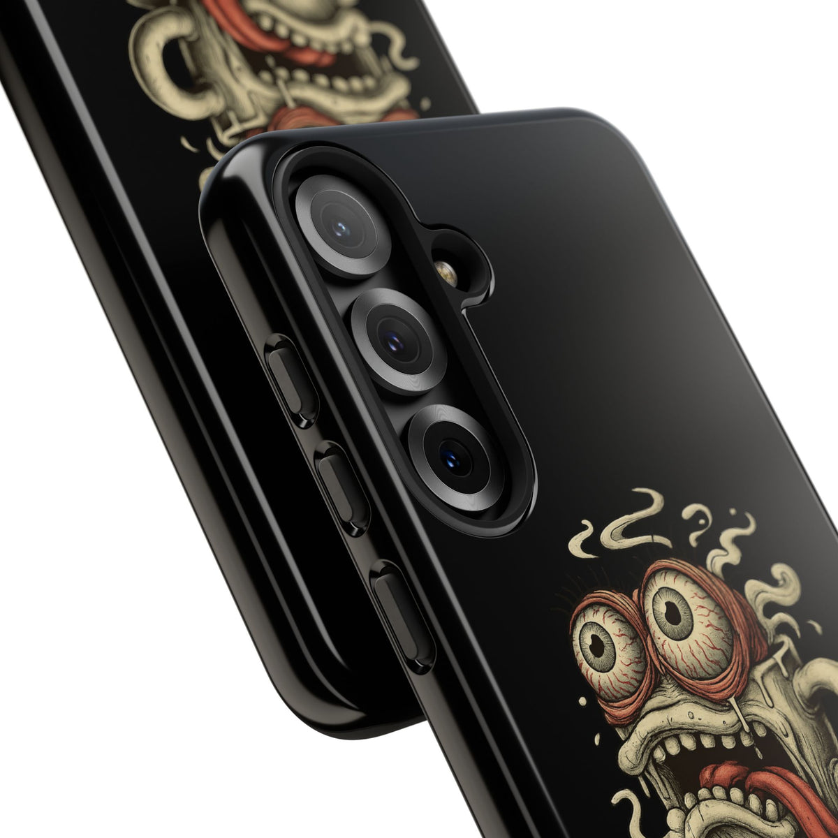 Tough Cases: Retro Hot Coffee Monster Phone Case — Funny 'If Your Mug...' Quote