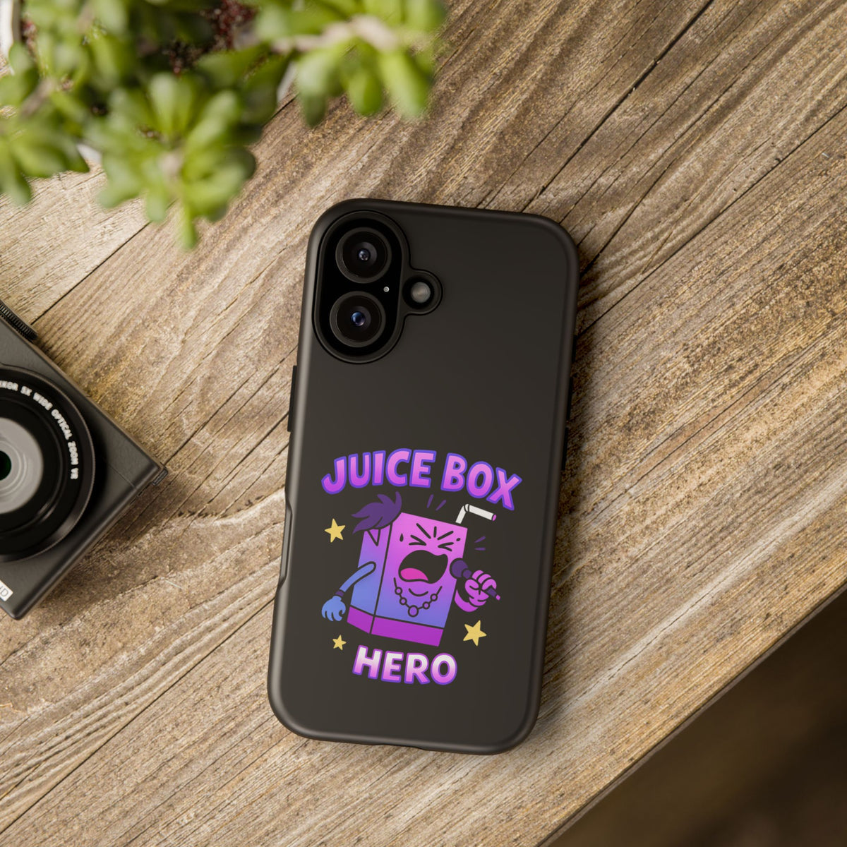 Phone Case — 'Juice Box Hero' Cute Cartoon Protective Cover