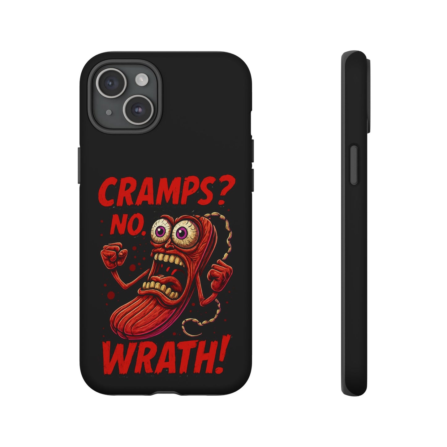 Phone Case — "Cramps? No, Wrath!" Retro Hot-Pepper Graphic