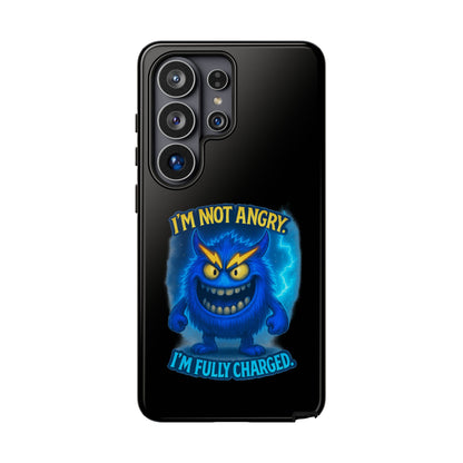 Phone Case - "I'm Not Angry, I'm Fully Charged" Electric Monster Protective Cover