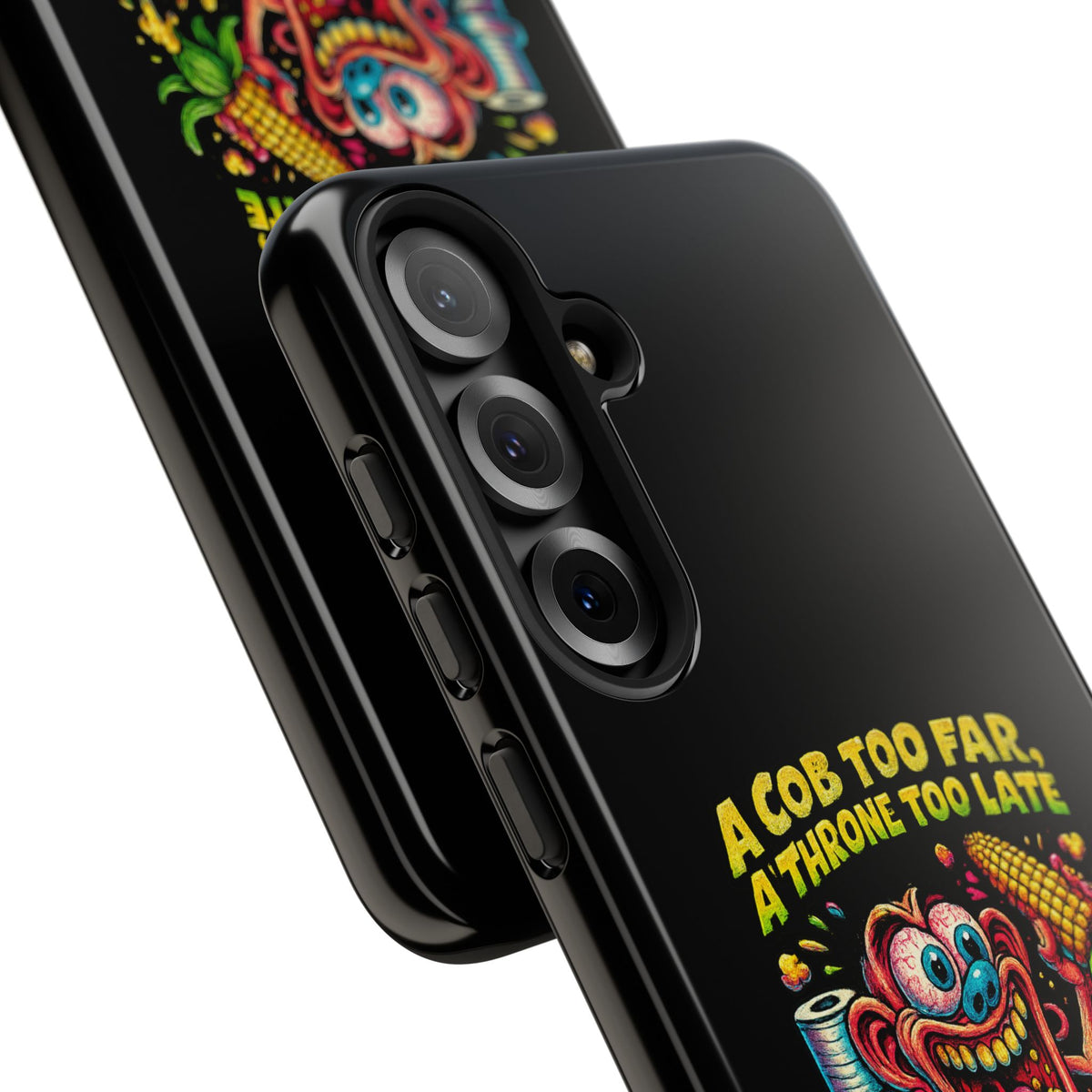 Phone Case — "A Cob Too Far" Popcorn Horror Design