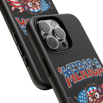 'MERICA Patriotic Phone Case — American Flag Madman Design