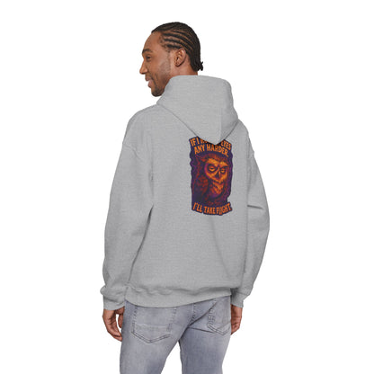 Hoodie — Vintage Owl 'I'll Take Flight' Graphic Hoodie