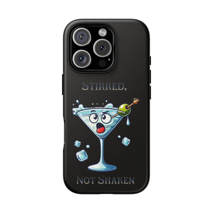 Stirred Not Shaken Phone Case — Funny Martini Cocktail Design