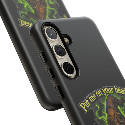 Phone Case — 'Put Me On Your Head, I Double Dare You' Witch Hat Horror Design