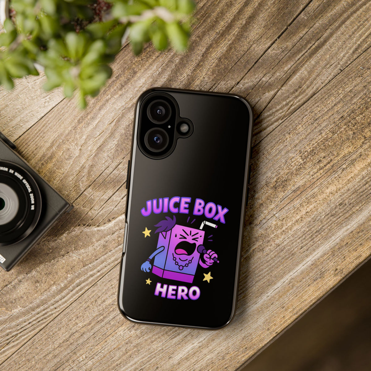 Phone Case — 'Juice Box Hero' Cute Cartoon Protective Cover