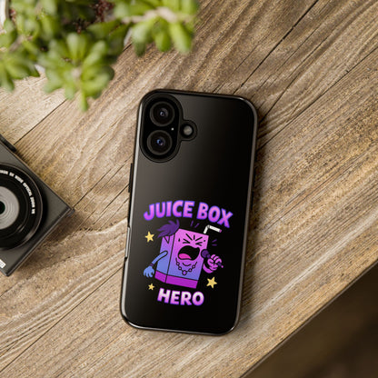 Phone Case — 'Juice Box Hero' Cute Cartoon Protective Cover