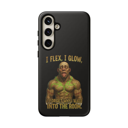 Phone Case — I Flex, I Glow Funny Muscular Guy Phone Cover