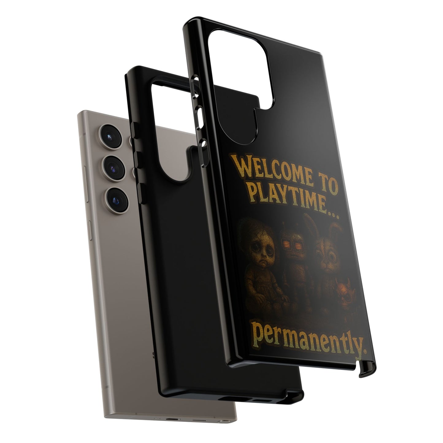 Phone Case — "Welcome to Playtime... Permanently." Horror Game Character Protective Case