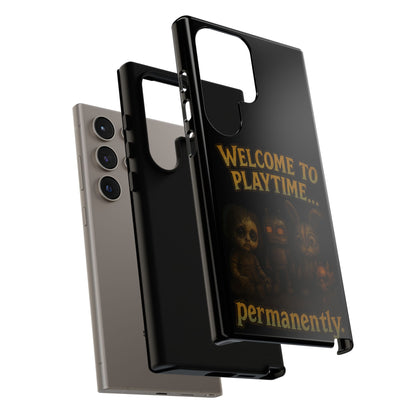 Phone Case — "Welcome to Playtime... Permanently." Horror Game Character Protective Case