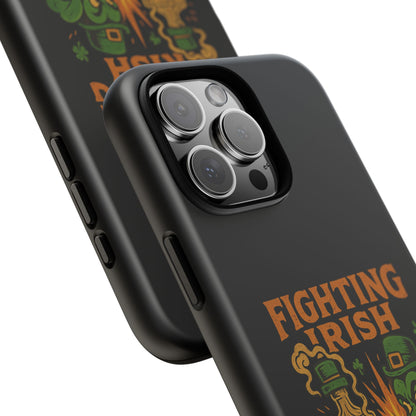 Phone Case — "Fighting Irish: Luck Ran Out, Fists Didn’t" St. Patrick’s Protective Cover