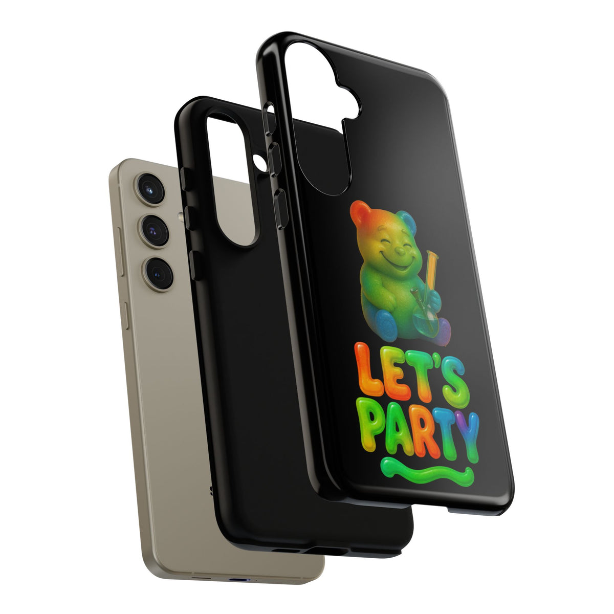 Let's Party Rainbow Bear Phone Case