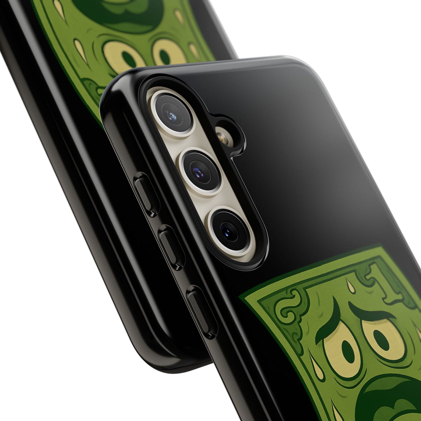 Phone Case — Funny Traumatized Dollar Bill Design ("I'm not dirty, I'm just traumatized")