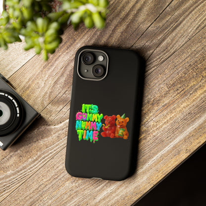 Phone Case — "It's Gummy Nummy Time" Colorful Gummy Bear Protective Case