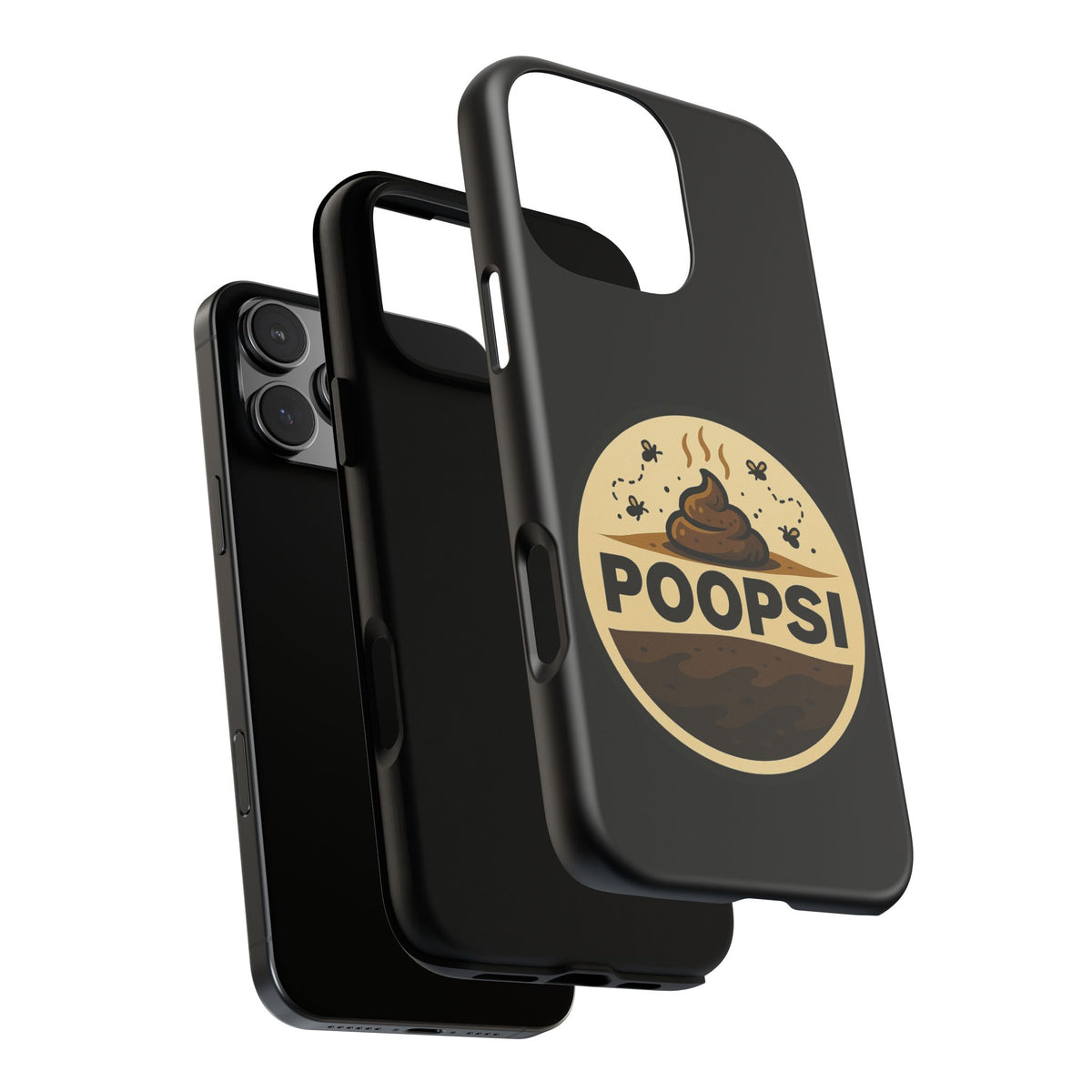 Phone Case — 'POOPSI' Funny Poop Logo Protective Cover