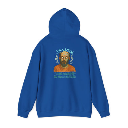 Hoodie — "I’m Not Charged Up, I’m Barely Contained" Electric Zombie Graphic Hoodie