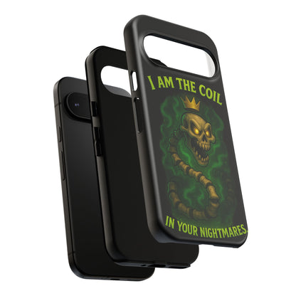 Tough Cases — “I Am The Coil In Your Nightmares” Skull Snake Shockproof Phone Case