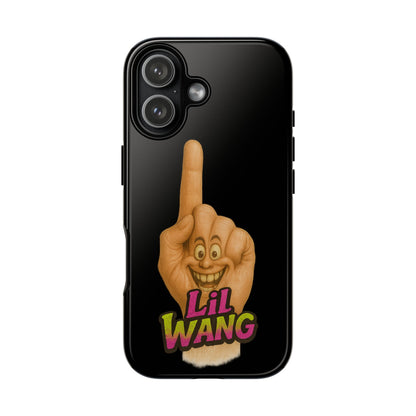 Phone Case — 'Lil Wang' Humorous Middle Finger Character Protective Cover