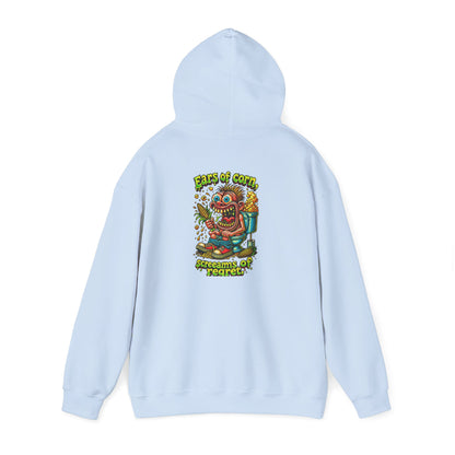 Hoodie — Colorful Retro Monster Graphic “Screams of Regret”
