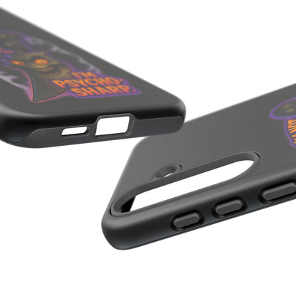 Knife Graphic Phone Case — "I'm Not Just Sharp... I'm Psycho-Sharp" Horror Phone Cover