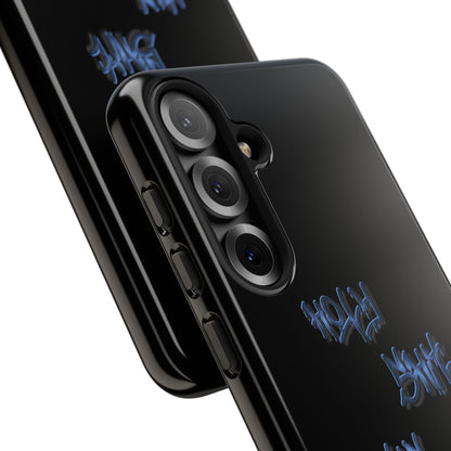Phone Case — Blue Neon Graffiti "Tough Cases" Protective Cover