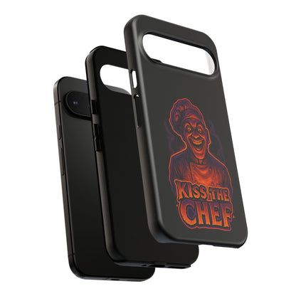 Phone Case — "Kiss the Chef" Neon Horror Chef Design
