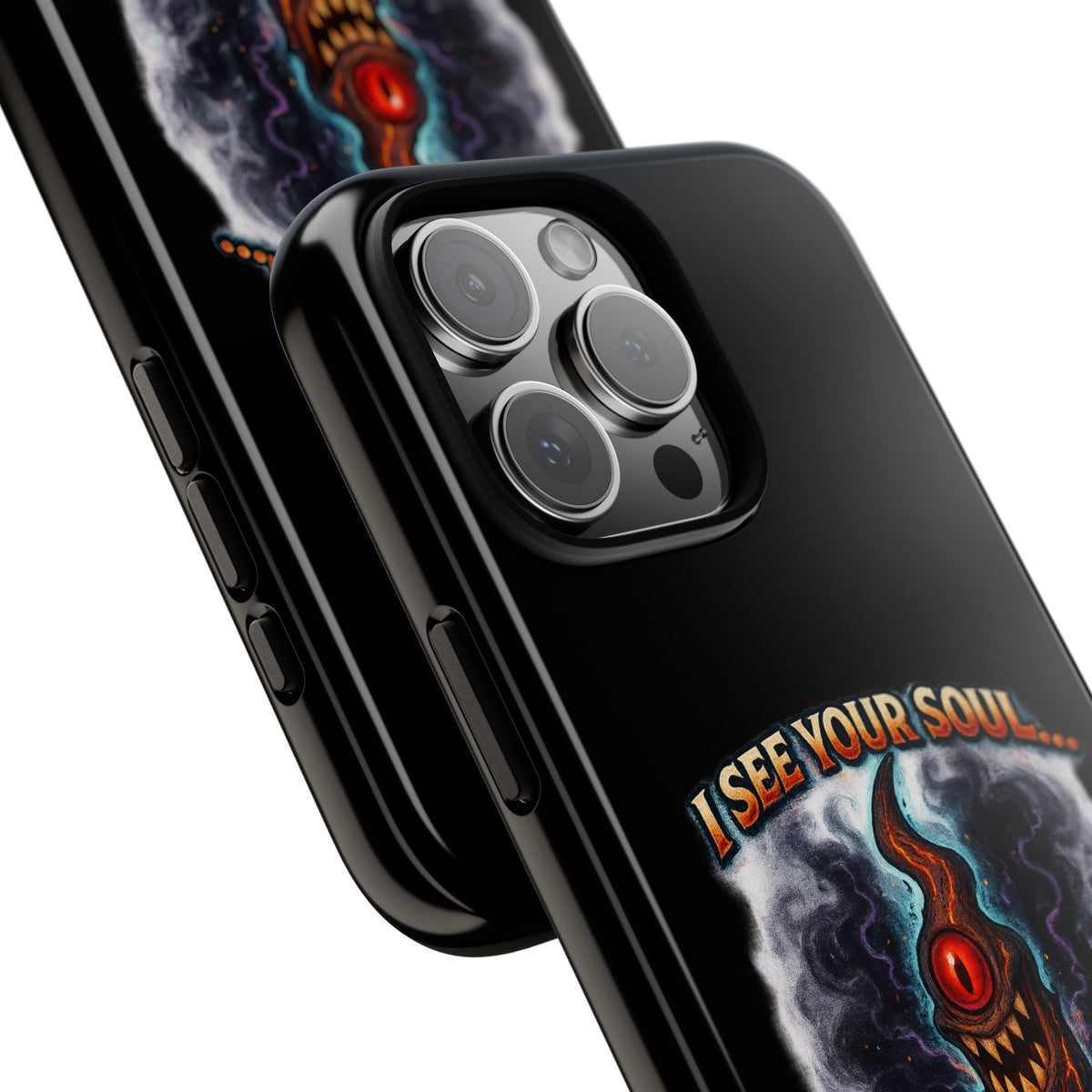 Phone Case — "I See Your Soul and It’s Disappointing" Dark Horror Graphic